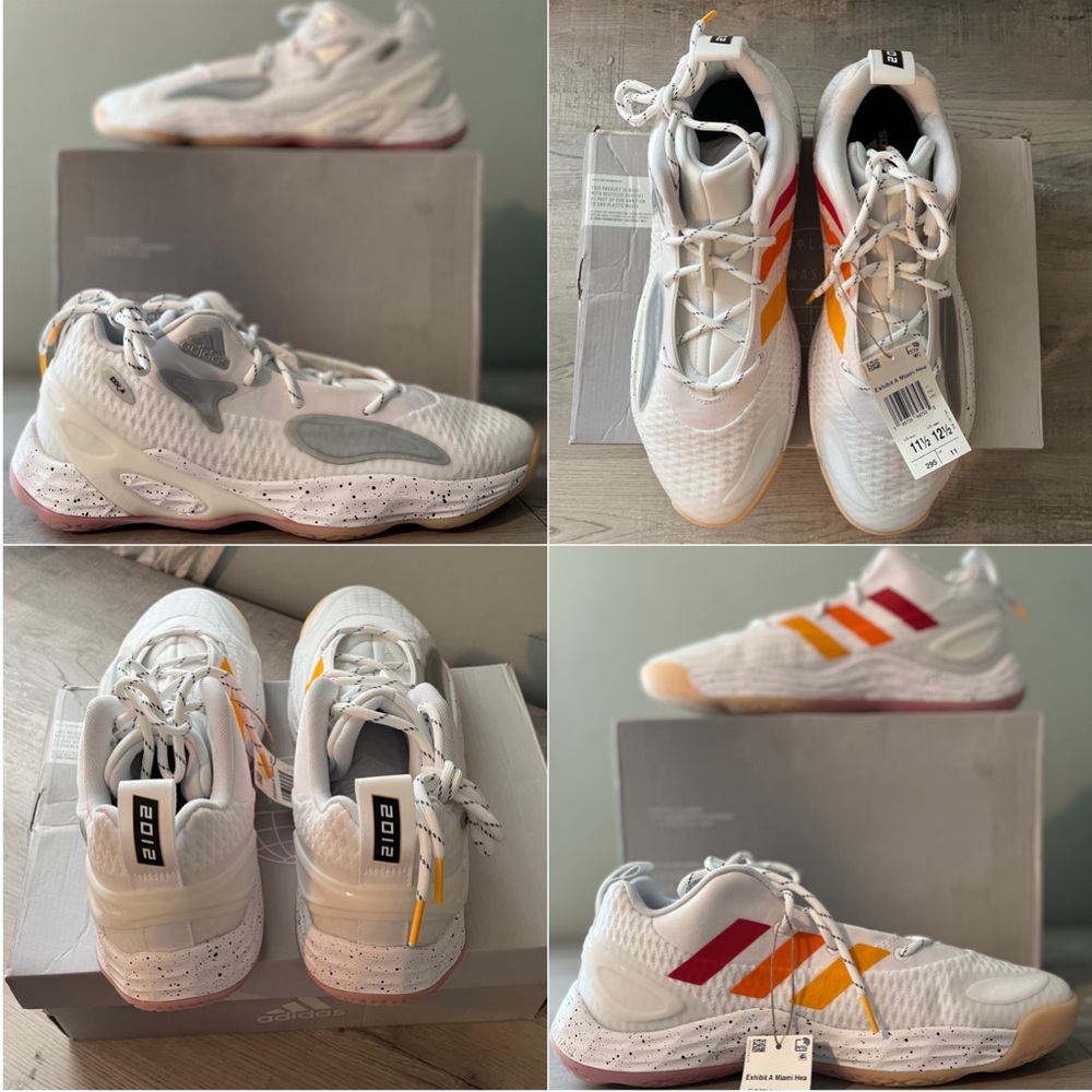 Adidas Exhibit A Miami Heat Basketball NBA sneaker